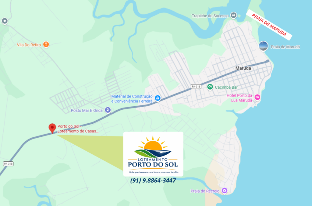 Localização Porto do Sol MarudÁ Marapanim, PA
