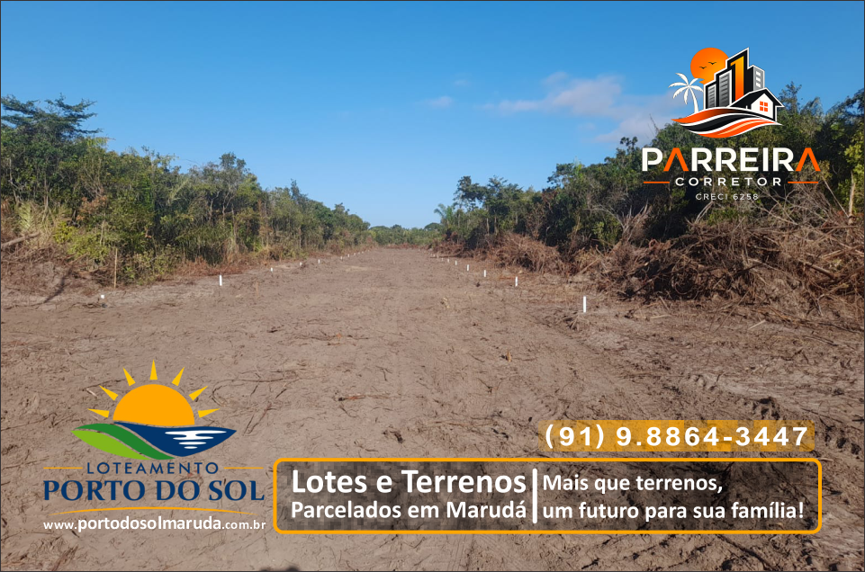 Porto do Sol Marudá loteamento perto da praia